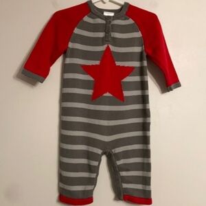 {Hanna Andersson} Star Sweater One-Piece Romper